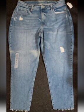 OLD NAVY HIGH RISE CURVY O.G STRAIGHT SECRET-SMOOTH POCKETS JEANS RETAIL $54.99
